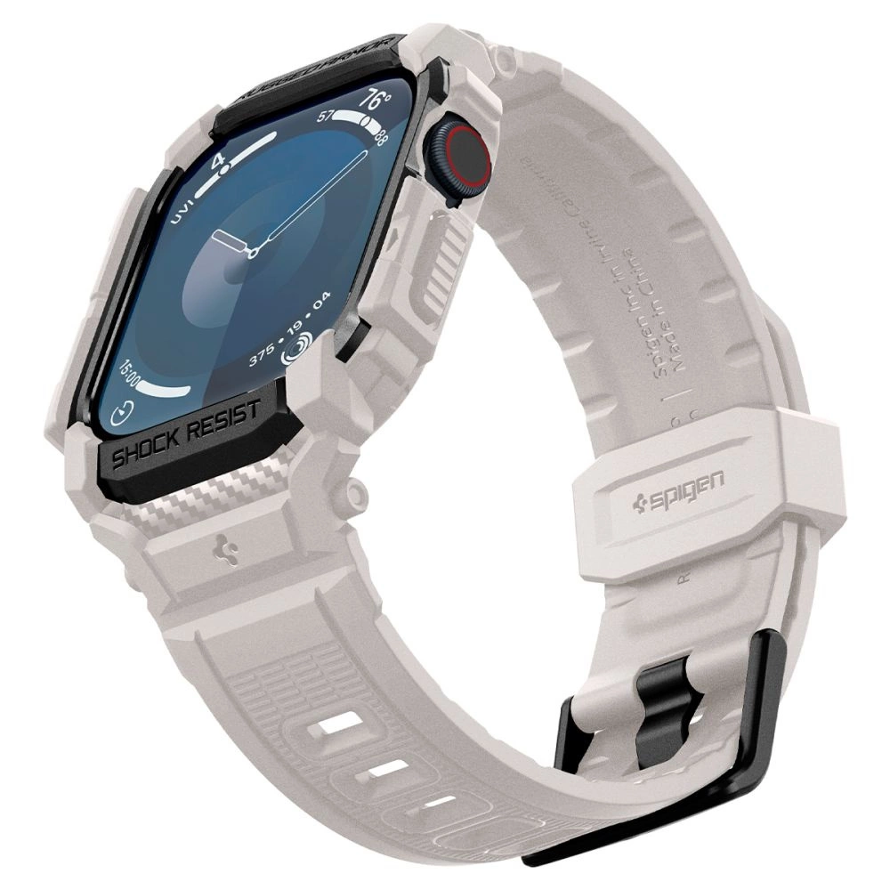 Spigen Rugged Armor ”Pro” Strap for Apple Watch 10 (46MM) - Beigeeng