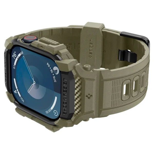 Spigen Rugged Armor ”Pro” Strap for Apple Watch 10 (46MM) - Greeneng