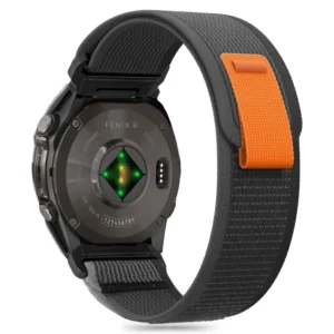 Tech-Protect Nylon Strap for Garmin Fenix 5X / 5X PLUS / 6X / 6X Pro / 7X / 8 (51MM) - Blackeng