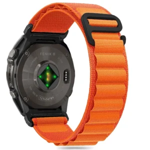 Tech-Protect Nylon Pro Strap for Garmin Fenix 5 / 6 / 6 Pro / 7 / 8 (47MM) - Orangeeng
