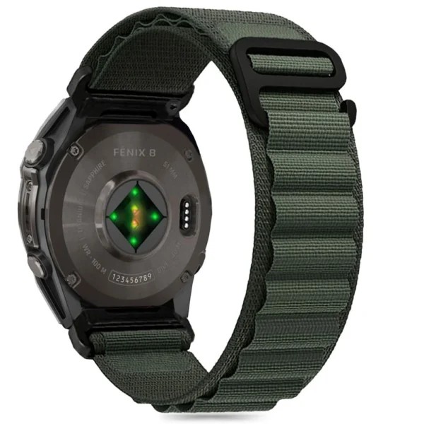 Tech-Protect Nylon Pro Strap for Garmin Fenix 5 / 6 / 6 Pro / 7 / 8 (47MM) - Greeneng