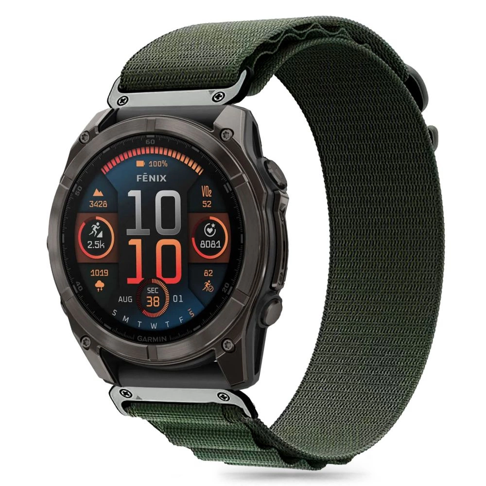 Tech-Protect Nylon Pro Strap for Garmin Fenix 5 / 6 / 6 Pro / 7 / 8 (47MM) - Greeneng