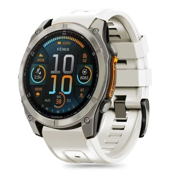 Tech-Protect Silicone Strap for Garmin Fenix 5S / 5S PLUS / 6S / 6S Pro / 7S / 8 (43MM) - Titaniumeng
