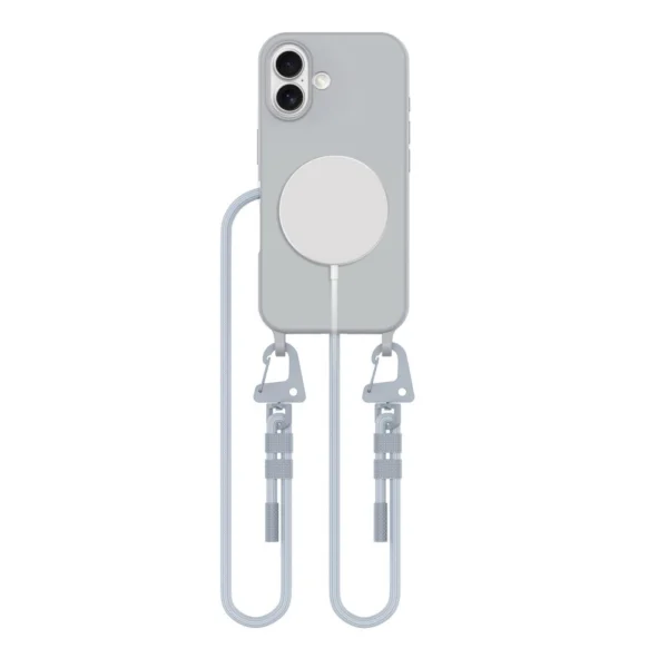 Tech-Protect MagNecklace MagSafe iPhone 16 Case - Grayeng