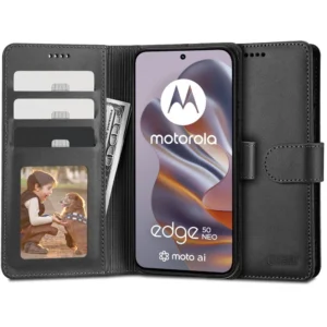Tech-Protect Wallet Case for Motorola EDGE 50 NEO - Blackeng