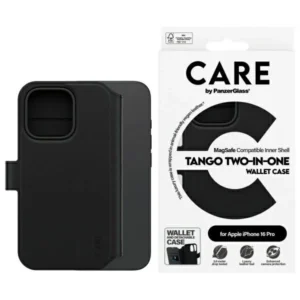 CARE by PanzerGlass Feature Tango 2in1 Wallet MagSafe Case for iPhone 16 Pro - Blackeng