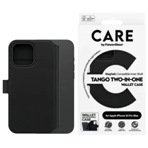 CARE by PanzerGlass Feature Tango 2in1 Wallet MagSafe Case for iPhone 16 Pro Max - Blackeng