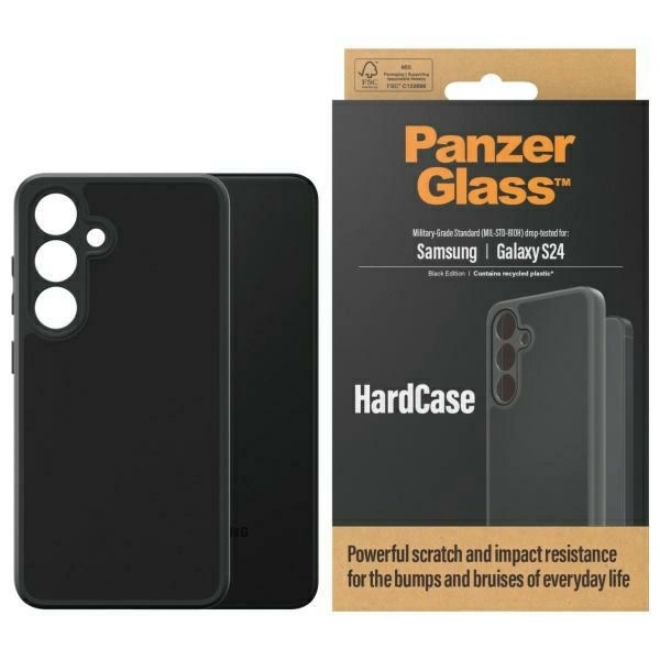 PanzerGlass HardCase Military grade for Samsung Galaxy S24 - blackeng