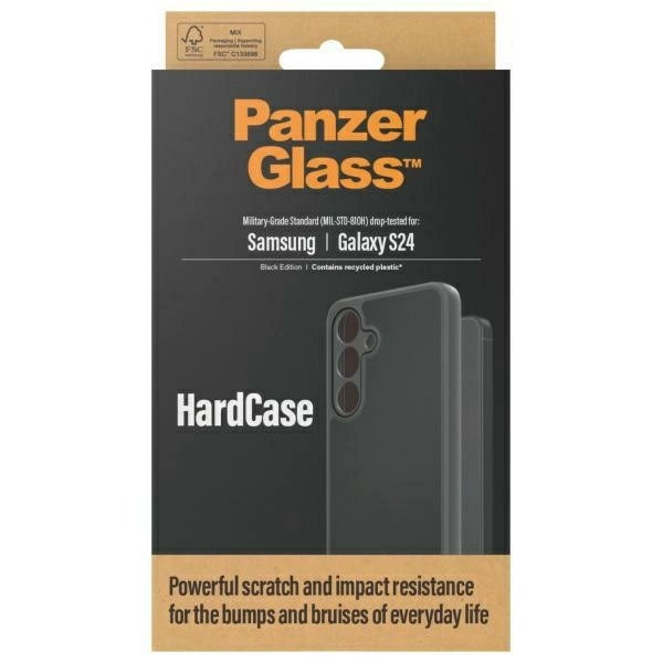PanzerGlass HardCase Military grade for Samsung Galaxy S24 - blackeng