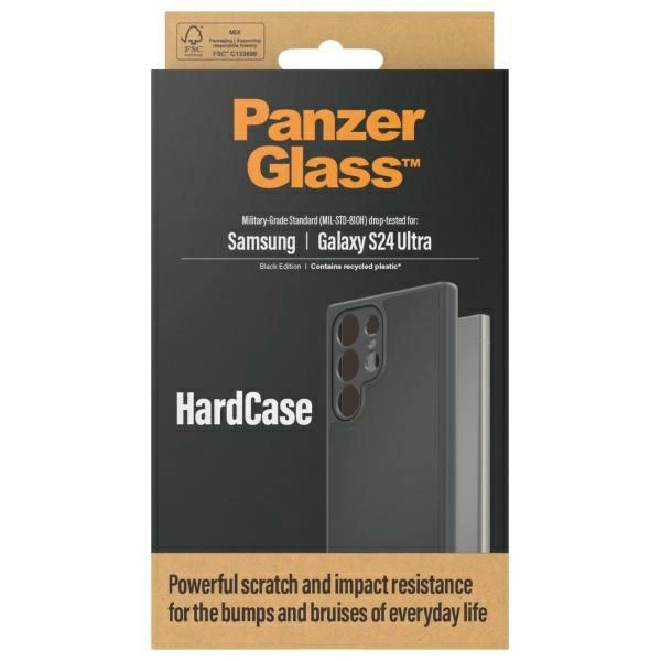 PanzerGlass HardCase Military grade for Samsung Galaxy S24 Ultra - blackeng
