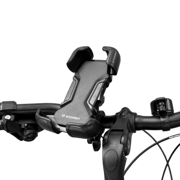 Wozinsky strong phone holder for the handlebar of a bicycle, motorcycle, scooters black (WBHBK6)eng