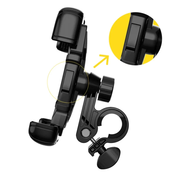 Wozinsky strong phone holder for the handlebar of a bicycle, motorcycle, scooters black (WBHBK6)eng