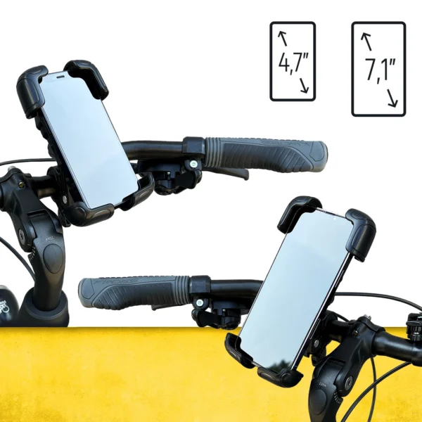 Wozinsky strong phone holder for the handlebar of a bicycle, motorcycle, scooters black (WBHBK6)eng