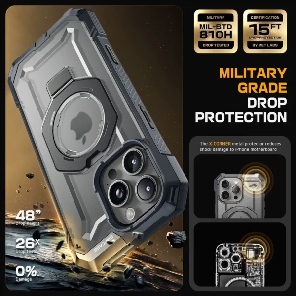 Supcase UB GRIP Mag MagSafe iPhone 16 Pro Case - Grayeng