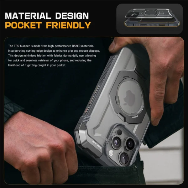 Supcase UB GRIP Mag MagSafe iPhone 16 Pro Case - Grayeng