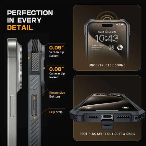 Supcase UB GRIP Mag MagSafe iPhone 16 Pro Case - Grayeng