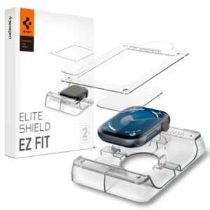 Spigen Elite Shield ”EZ FIT” Hybrid Glass 2-PACK for Apple Watch 10 (42MM) - Cleareng
