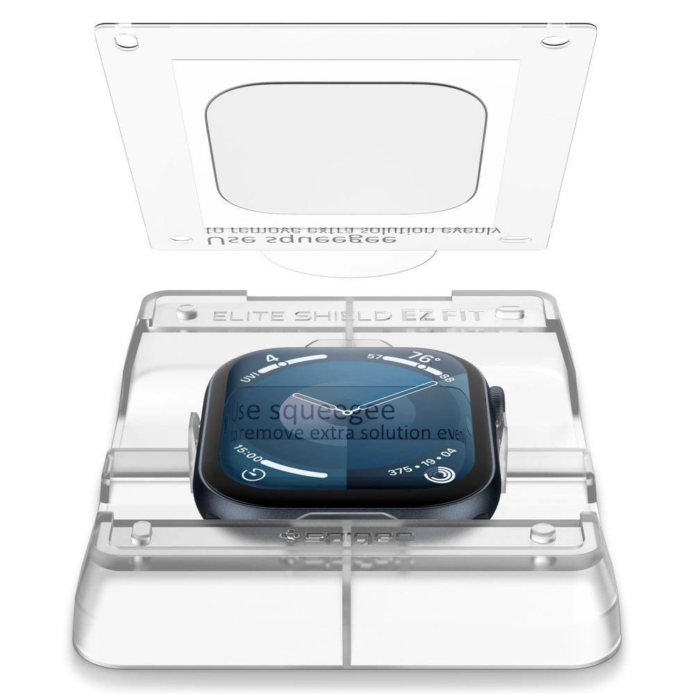 Spigen Elite Shield ”EZ FIT” Hybrid Glass 2-PACK for Apple Watch 10 (42MM) - Cleareng