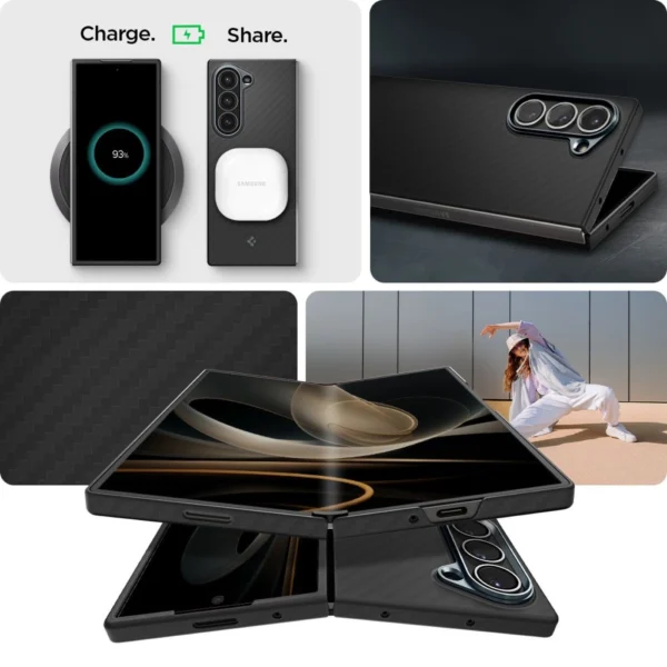 Spigen AirSKIN Case for Samsung Galaxy Z Fold 6 - Blackeng