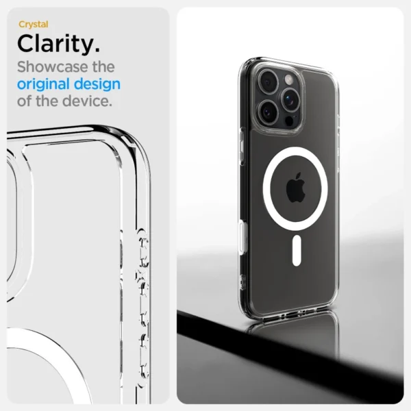 Spigen Ultra Hybrid ”T” Mag MagSafe Case for iPhone 16 Pro Max - Whiteeng