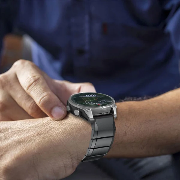 Tech-Protect SteelBand Garmin Fenix 5X / 5X PLUS / 6X / 6X Pro / 7X / 8 Strap (51 MM) - Blackeng