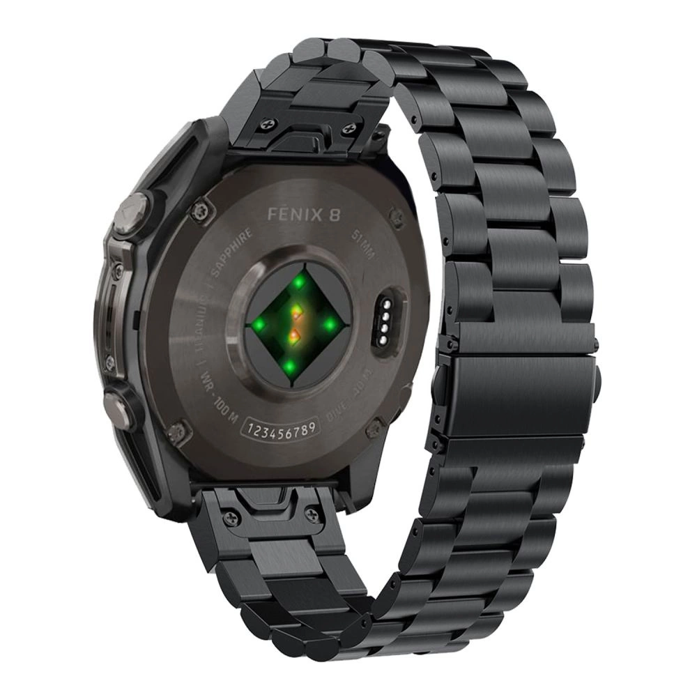 Tech-Protect Stainless Garmin Fenix 5X / 5X PLUS / 6X / 6X Pro / 7X / 8 Strap (51 MM) - Blackeng
