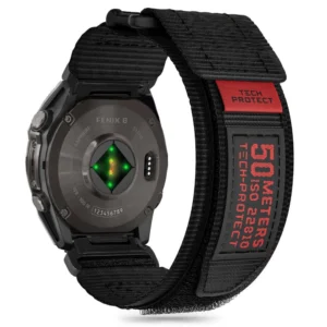 Tech-Protect Scout Pro Strap Garmin Fenix 5 / 6 / 6 Pro / 7 / 8 (47MM) - Blackeng