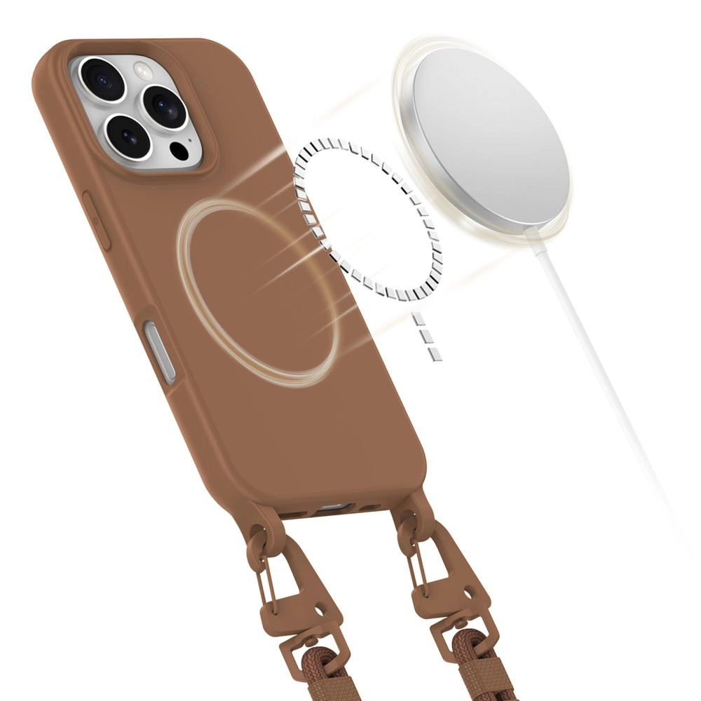 Tech-Protect MagNecklace MagSafe Case for iPhone 16 Pro Max - Browneng