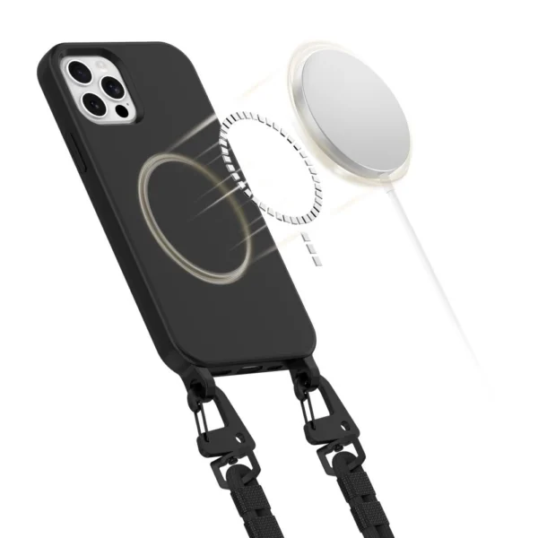 Tech-Protect MagNecklace MagSafe Case for iPhone 12 / 12 Pro - Blackeng