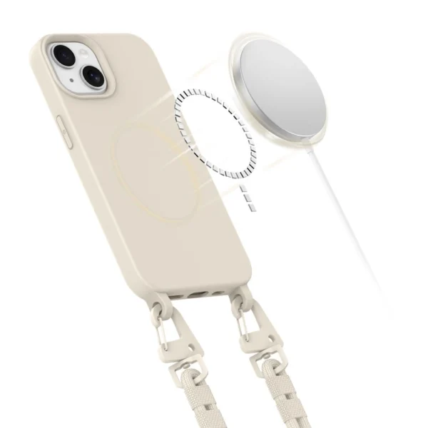 Tech-Protect MagNecklace MagSafe iPhone 13 Case - Beigeeng