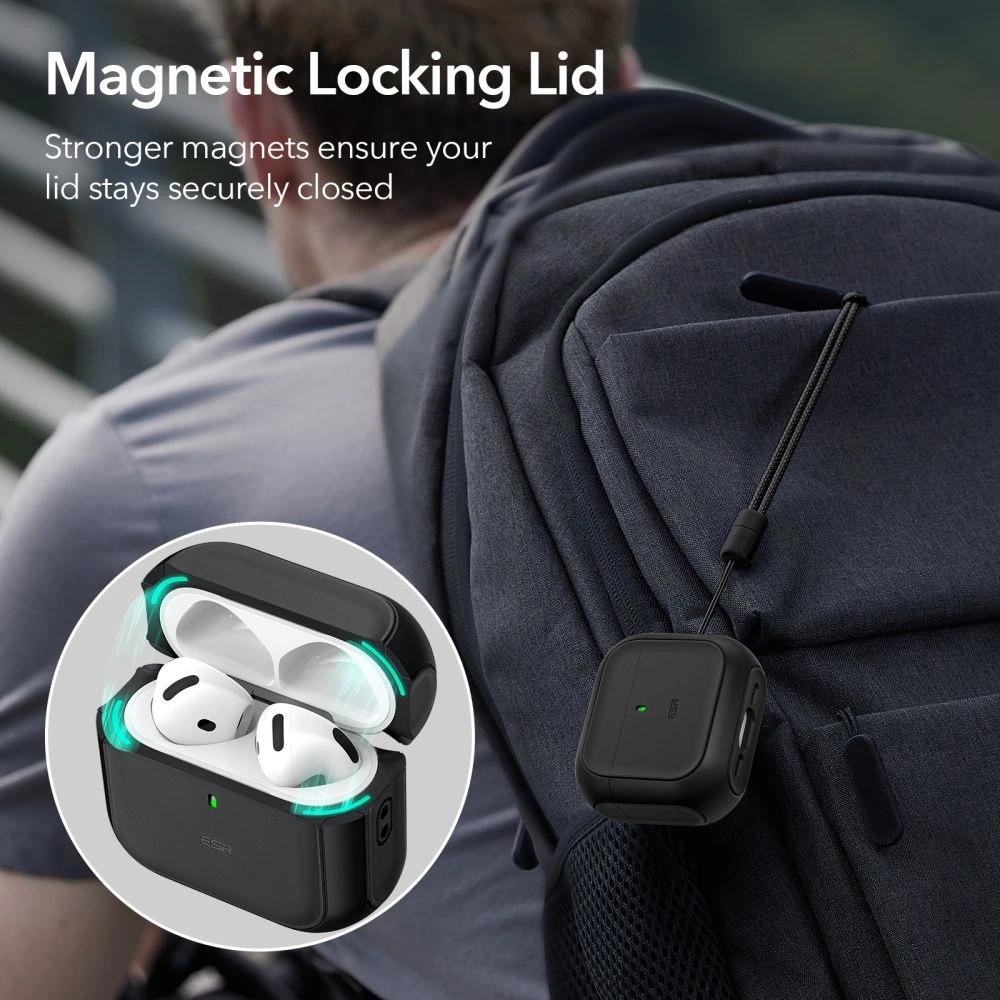 ESR Orbit Halolock MagSafe case for Apple AirPods 4 - blackeng