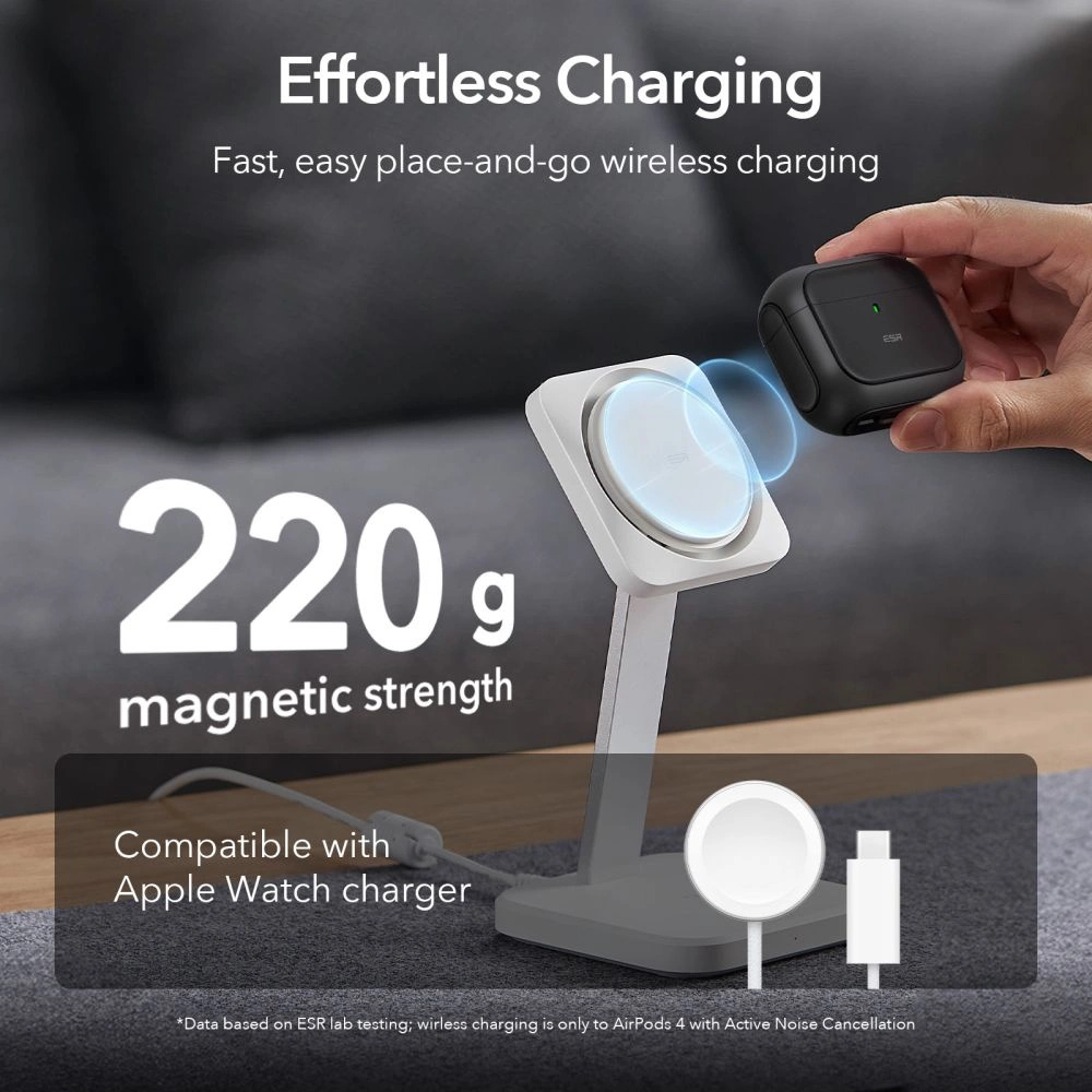 ESR Orbit Halolock MagSafe case for Apple AirPods 4 - blackeng