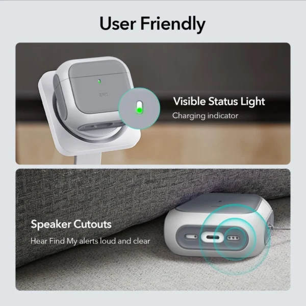 ESR Orbit Halolock MagSafe case for Apple AirPods 4 - whiteeng