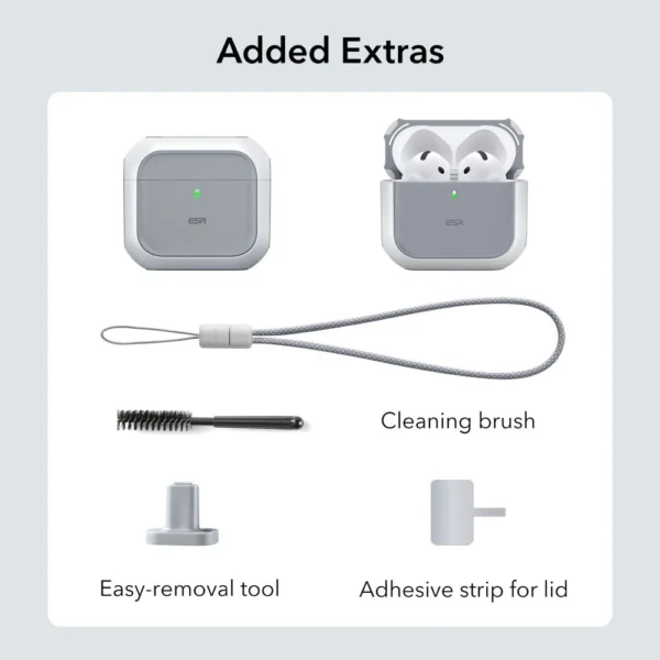 ESR Orbit Halolock MagSafe case for Apple AirPods 4 - whiteeng
