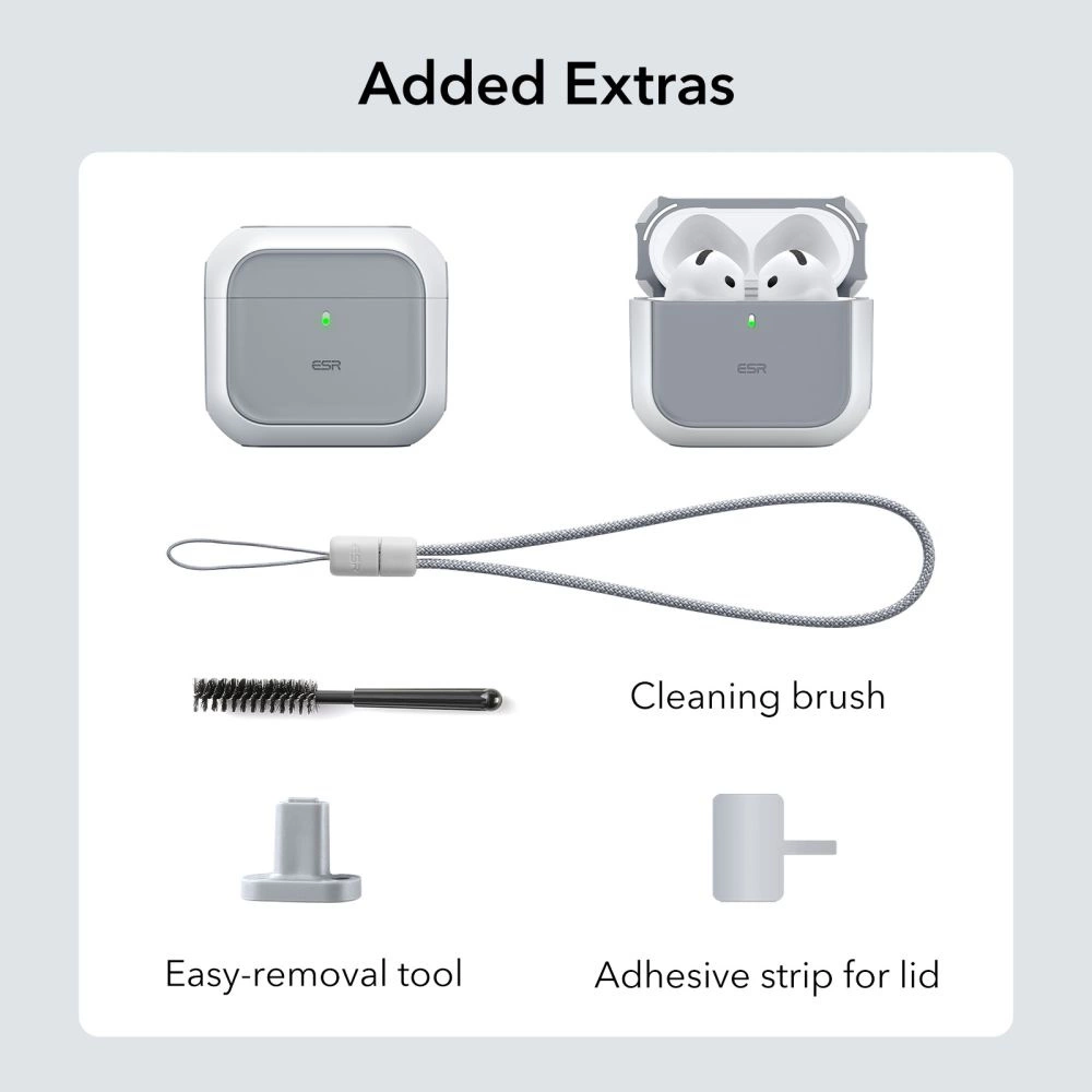 ESR Orbit Halolock MagSafe case for Apple AirPods 4 - whiteeng