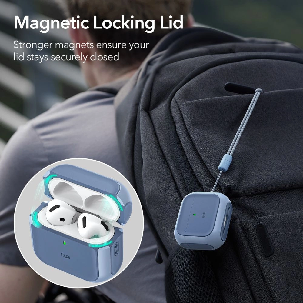 ESR Orbit Halolock MagSafe case for Apple AirPods 4 - blueeng