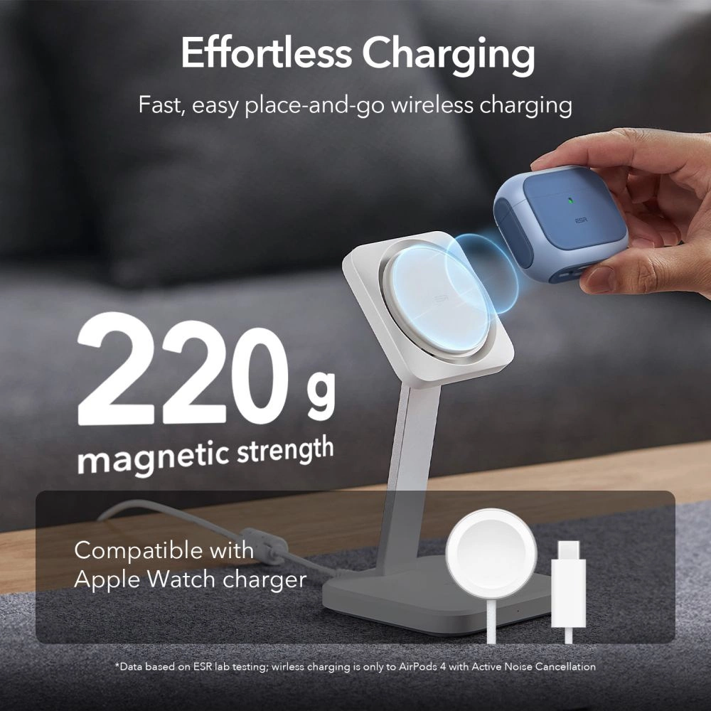 ESR Orbit Halolock MagSafe case for Apple AirPods 4 - blueeng