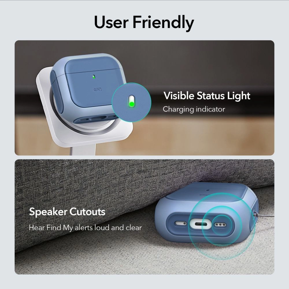 ESR Orbit Halolock MagSafe case for Apple AirPods 4 - blueeng
