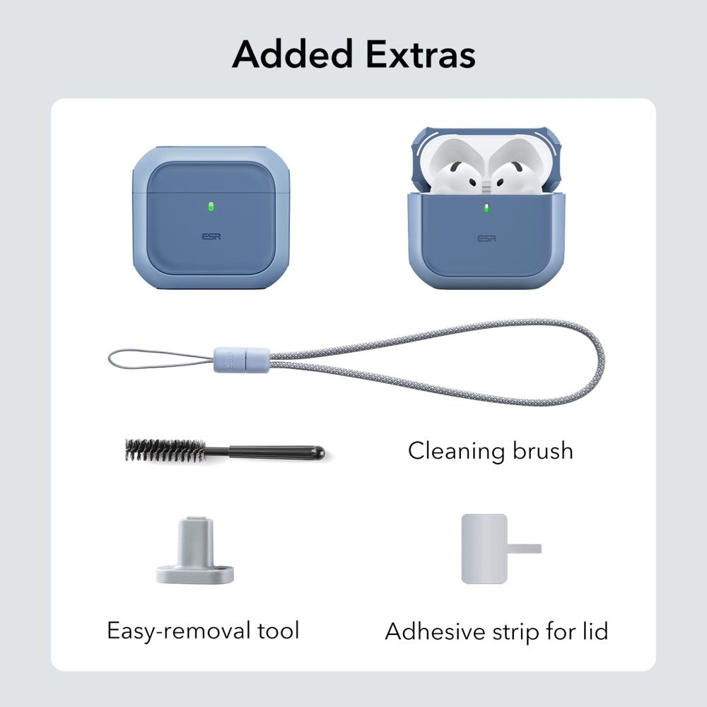 ESR Orbit Halolock MagSafe case for Apple AirPods 4 - blueeng