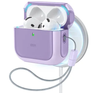 ESR Orbit Halolock MagSafe case for Apple AirPods 4 - purpleeng