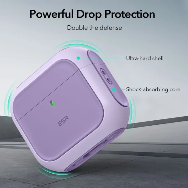 ESR Orbit Halolock MagSafe case for Apple AirPods 4 - purpleeng
