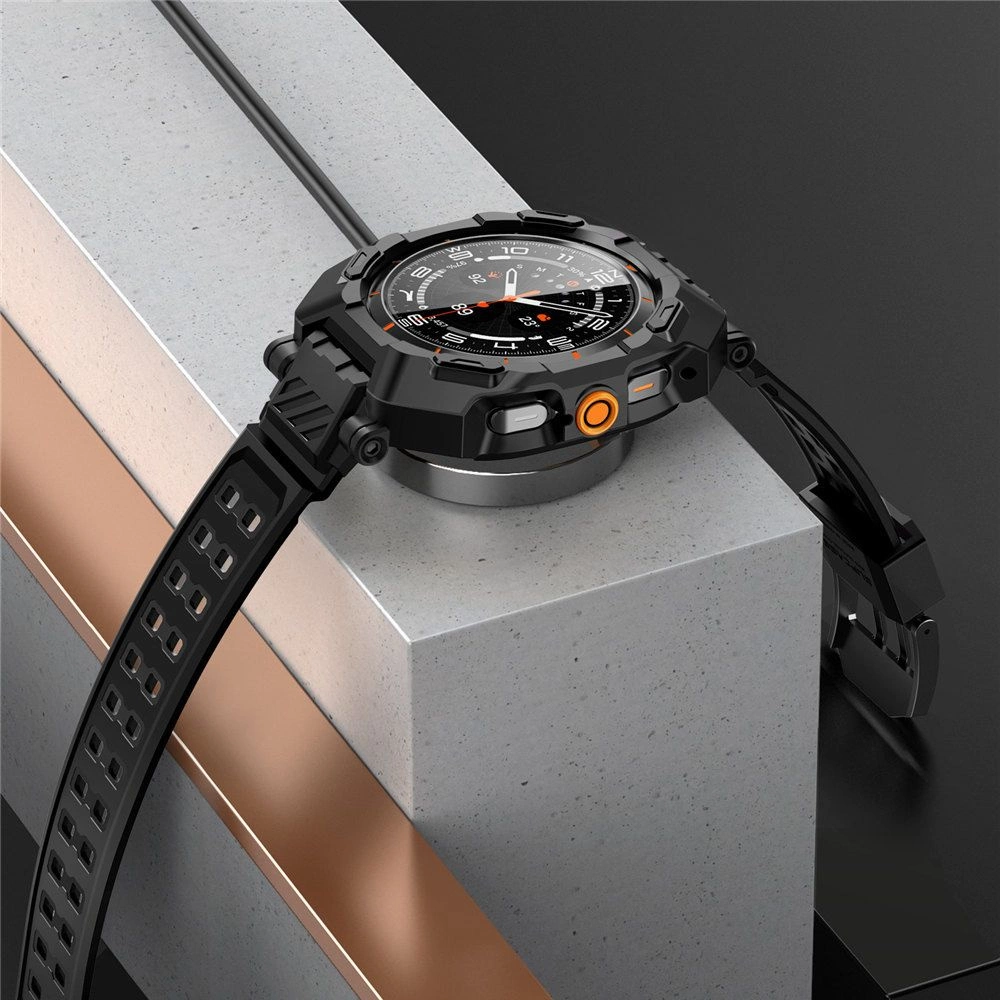 Supcase Unicorn Beetle Pro & Tempered Glass 2-PACK Case for Samsung Galaxy Watch Ultra (47MM) - Blackeng
