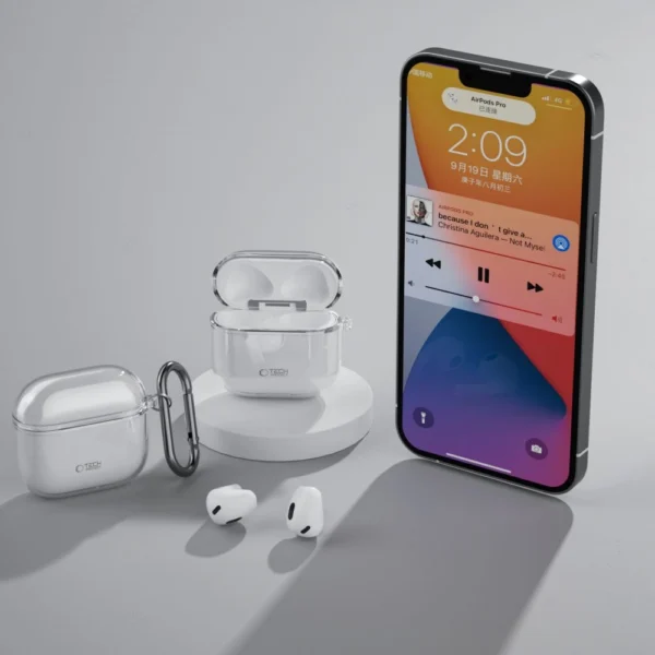 Tech-Protect FLEXAir Case for Apple AirPods 4 - Transparenteng