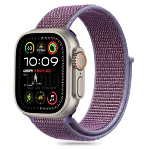 Tech-Protect Nylon Strap for Apple Watch 6 / 7 / 8 / 9 / 10 / SE / Ultra 1 / 2 (44 / 45 / 46 / 49 MM) - Purpleeng