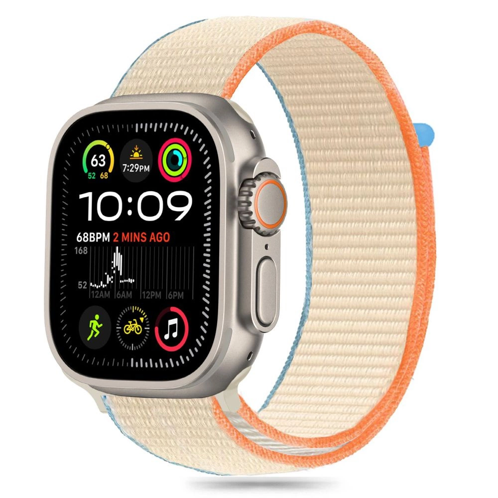 Tech-Protect Nylon Strap for Apple Watch 6 / 7 / 8 / 9 / 10 / SE / Ultra 1 / 2 (44 / 45 / 46 / 49 MM) - Beigeeng