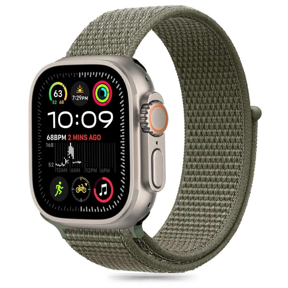 Tech-Protect Nylon Strap for Apple Watch 6 / 7 / 8 / 9 / 10 / SE / Ultra 1 / 2 (44 / 45 / 46 / 49 MM) CarGO - Greeneng