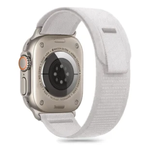 Tech-Protect Nylon Stripe Strap for Apple Watch 6 / 7 / 8 / 9 / 10 / SE / Ultra 1 / 2 (44 / 45 / 46 / 49 MM) - Grayeng
