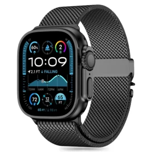 Tech-Protect Milano Strap for Apple Watch 6 / 7 / 8 / 9 / 10 / SE / Ultra 1 / 2 (44 / 45 / 46 / 49 MM) - Blackeng