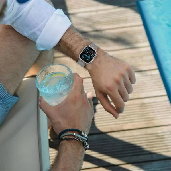 Tech-Protect Milano Strap for Apple Watch 6 / 7 / 8 / 9 / 10 / SE / Ultra 1 / 2 (44 / 45 / 46 / 49 MM) - Blackeng