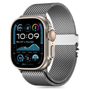 Tech-Protect Milano Strap for Apple Watch 6 / 7 / 8 / 9 / 10 / SE / Ultra 1 / 2 (44 / 45 / 46 / 49 MM) - Silvereng